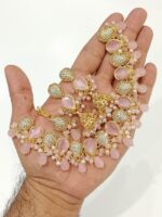 Elegant Gold Crystal Bridal Choker Set – Sparkling Tear Drop Desig - Image 8