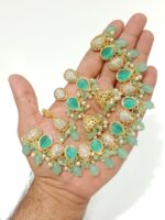 Elegant Gold Crystal Bridal Choker Set – Sparkling Tear Drop Desig - Image 7