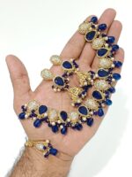 Elegant Gold Crystal Bridal Choker Set – Sparkling Tear Drop Desig