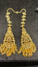 Golden Colour Set with Green Beads - Image 4