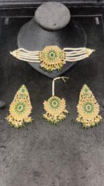 Pastel Pink Bridal Choker Set for Wedding & Festive Wear - Image 4