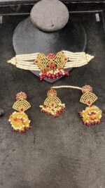 Classic Pink Pearl & Stone Jewelry Set - Image 2