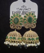 Royal Pearl Jhumka Earrings - Image 3