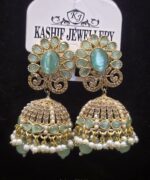 Royal Pearl Jhumka Earrings - Image 5