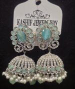 Royal Pearl Jhumka Earrings - Image 6