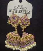 Pearl Cascade Jhumkas - Image 3