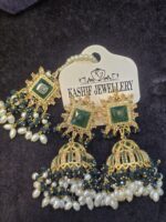Golden Bloom Jhumkas - Image 2