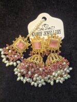 Golden Bloom Jhumkas - Image 3