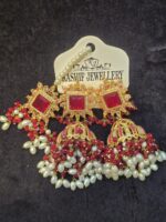 Golden Bloom Jhumkas - Image 5