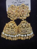 Golden Queen Jhumkas - Image 5