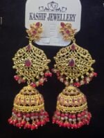 Golden Bloom Jhumkas - Image 2