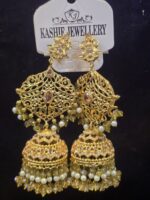 Golden Bloom Jhumkas - Image 3