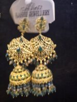 Golden Bloom Jhumkas - Image 4