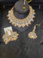 Royal Ruby Polki Kundan Bridal - Image 3